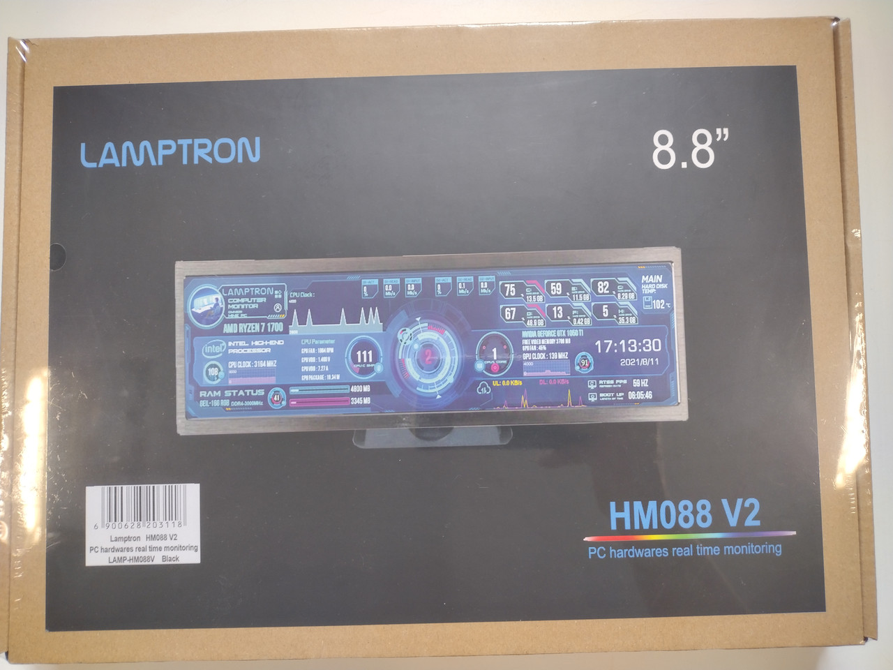 Монітор для корпуса Lamptron HM088 Hardware Monitor
