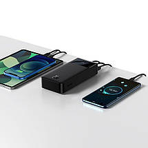Зовнішній акумулятор (універсальна батарея) Power bank 30000 мАч 20Вт Baseus PPDML-N01, фото 4