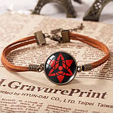 Браслет Naruto шарінган Наруто Sharingan Shippuuden у вигляді квітки очей Аніме амулет талісман, фото 2