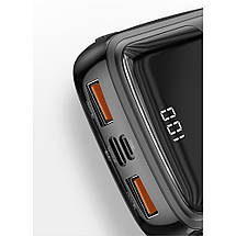 Power bank 10000 мАг 3 А 15 Вт Type-C чорний Baseus Qpow PPQD-A01, фото 4
