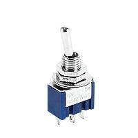 Тумблер MTS-123-E1 (ON)-OFF-(ON), 3pin, 3A 250VAC, плоский