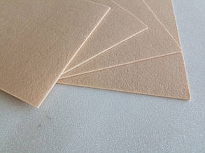 Фетр 3мм 20х30см 10листов колір - персиковий