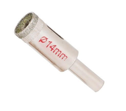 Алмазна коронка по керамограниту для плитки 14 мм. Sigma 1541141