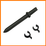 Комплект (кілочки 20 + кліпси 20) для парника-теплиці, комплект для збірки парника з дуг, фото 2