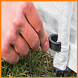 Комплект (кілочки 20 + кліпси 20) для парника-теплиці, комплект для збірки парника з дуг, фото 5