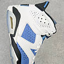 Eur36-47.5 Nike Air Jordan 6 Retro UNC University Blue CT8529-410 кросівки, фото 7