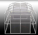 Теплиця "Комфорт" 3х8х2,45 під полікарбонат преміумкласу 4 мм, фото 2