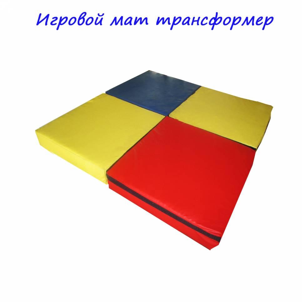 Мат 100-100-10 см ігровий спортивний Трансформер Тia-sport, фото 1