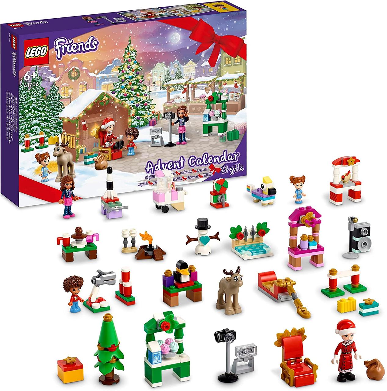 Адвент календар LEGO Friends 41706 Новорічний конструктор Лего Френдс