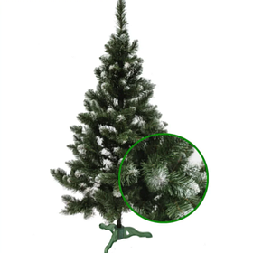 Штучна ялинка 1 м із білими кінчиками "Імператор", Класична новорічна ялинка ПВХ з іншим преміумкласу