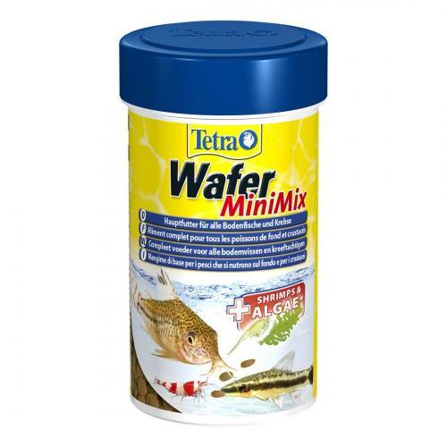 Сухий корм для акваріумних риб Tetra в пластинках Wafer Mini Mix 100 мл (для донних риб)