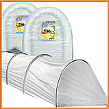 Парник тунель складаний 10 метрів арочний "Агро-Лідер"з агроволокна 42 щільність (міні теплиці з спанбонду), фото 2