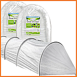 Парник теплиця туннель12 метрів, розбірний арочний дугового з білого агроволокна 50 щільність "Агро-Лідер", фото 3