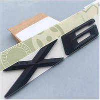 Шильдик емблема багажника X6 BMW БМВ Е71 F16 G06 колір матовий чорний