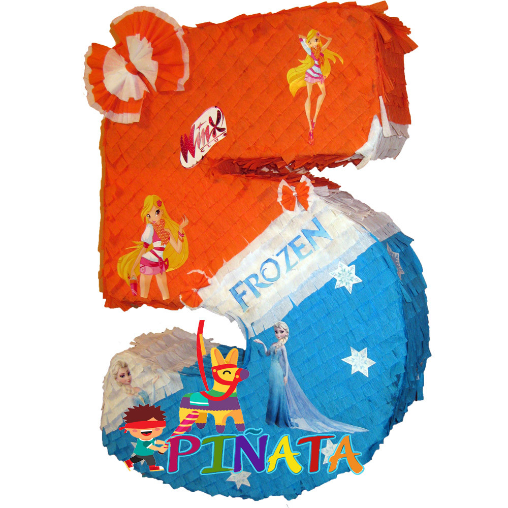 Купить Пиньята Цифра 5 Frozen+Winx. Пиньята с наполнением, цена 765 ...