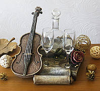 Штоф подарочный винный набор Скрипка