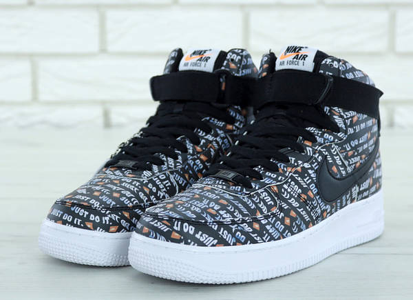 Nike Air Force 1 High Just Do It Pack Black BiGun 881575444