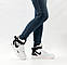 Зимові жіночі кросівки Nike Air Force 1 Mid 07 LV8 Utility "White Black", фото 5