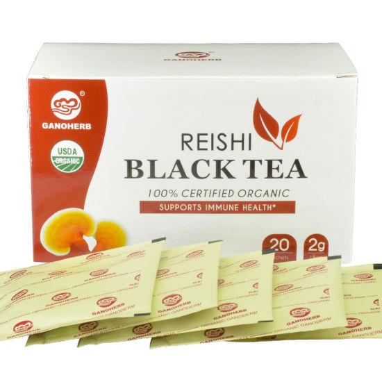 Чорний чай із грибом Рейші. Чай Лінчжі. Reishi black tea (1 пакетик)