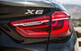 Шильдик емблема багажника X6 BMW БМВ Е71 F16 G06 колір хром