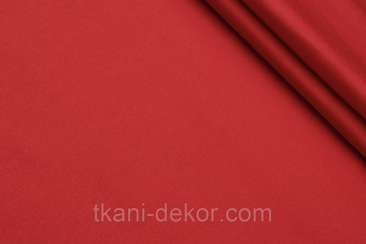 Сатин (хлопкова тканина) однотонний червоний (0,60*160), фото 1