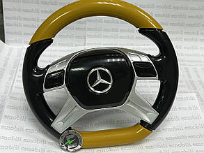 Кермо чорно-жовтий для авто Mercedes