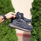 Кросівки зимові підліткові на хутрі Adidas Yeezy Boost 350 V2, фото 4