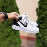 Кросівки зимові підліткові на хутрі Nike Force 1 AF1, фото 5