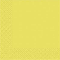 Серветки паперові тришарові жовті Марго 18 шт