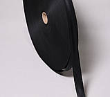 Стрічка тасьма сумочна 2,5cм 100м чорна, фото 5