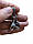 Брелок — Боксерська рукавичка на ключі сріблястий, фото 3
