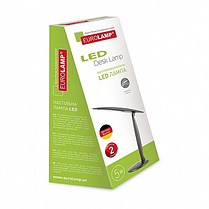 Настільний LED світильник Eurolamp 5 W 5000 K сріблястий LED-TL-5W (silver), фото 4