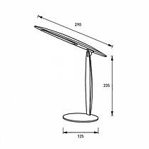 Настільний LED світильник Eurolamp 5 W 5000 K сріблястий LED-TL-5W (silver), фото 5