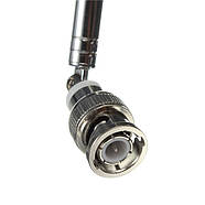 Телескопічна антена BNC 25-1300MHz 15-65см 3-5dBi UHF VHF УКХ FM PMR для рації, радіо мікрофонів і т.п., фото 4