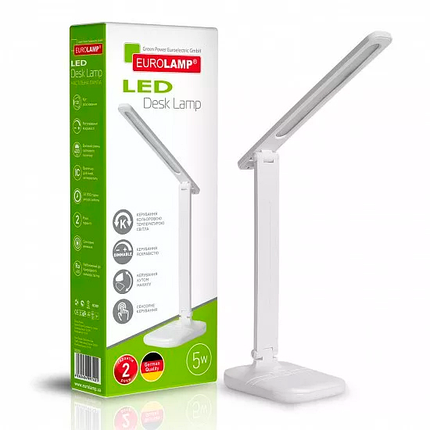 Настільний LED світильник Eurolamp 5 W 3000-5000 K білий LED-TLG-1 (white), фото 2