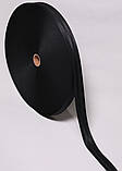 Стропа сумочна 3см 100м чорна стрічка ремінна, фото 7
