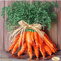 Схема для вышивки бисером Букет моркови Цена указана без бисера