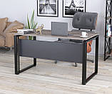 Письмовий стіл Loft-Design G-135-16 з царгою стільниця 1350х700 мм дсп горіх, фото 9