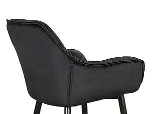 Напівбарний стілець CHERRY H-2 VELVET чорний каркас / чорний BLUVEL 19, фото 3