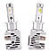 Світлодіодні LED-лампи для авто H3 12 V-24 V M3 6500 K 27 W активне охолодження, фото 3