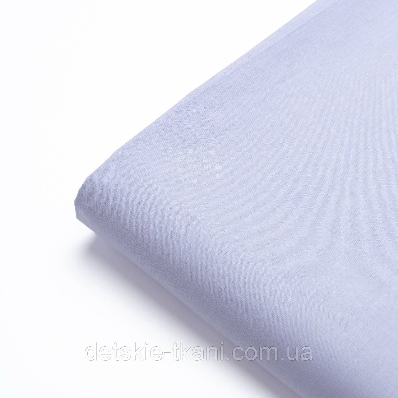 Клапоть попліну колір запорошено-блакитний (№4242), розмір 24*240 см