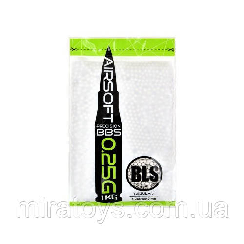 Кулі 6мм 0,30g BLS Precision 1kg Страйкбольні, кульки для страйкбольної зброї