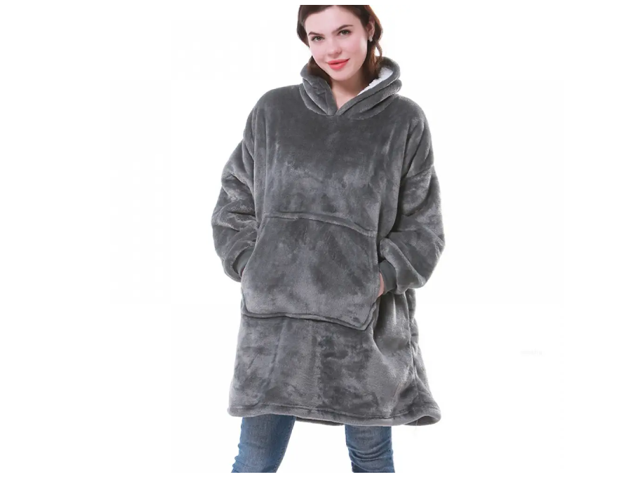 Купить Толстовка-плед с капюшоном HUGGLE HOODIE, двухсторонняя ...