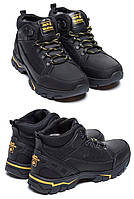 Мужские зимние кожаные ботинки Jack Wolfskin Black, Сапоги, кроссовки зимние черные, спортивные ботинки