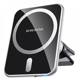 Автомобільний тримач Borofone Magnetic Air Wireless BH43 15W Black