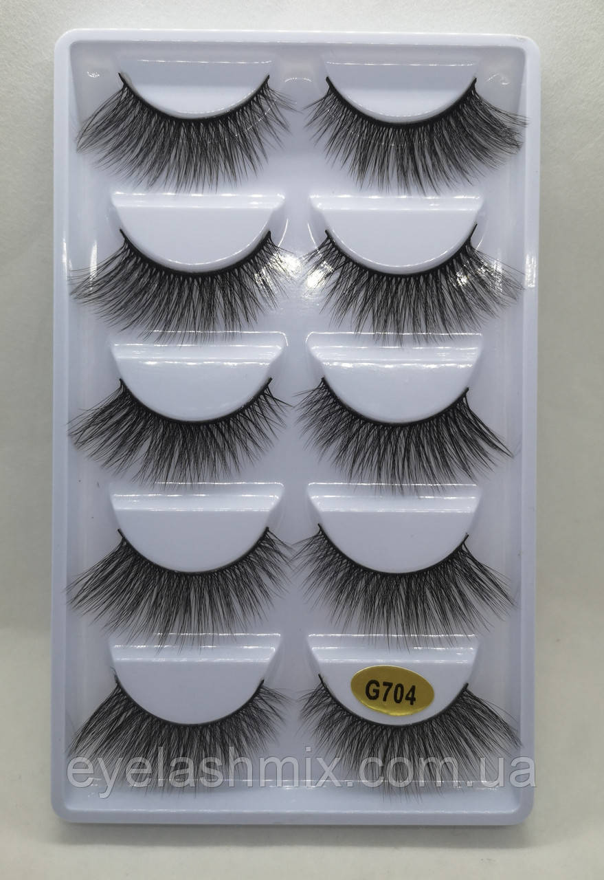 Накладні вії 3D  EYELASH G704  5пар
