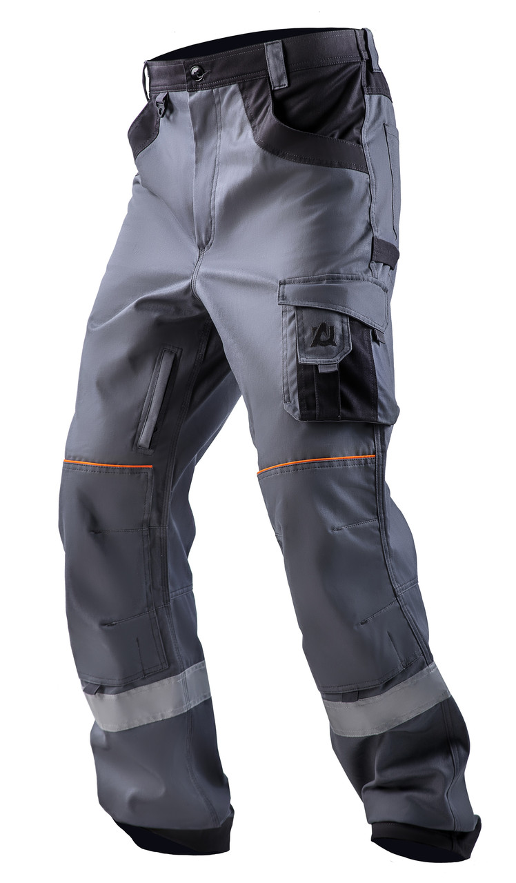 Штани робочі AURUM Grey з бавовни МВВ просочення (зріст 182 см)