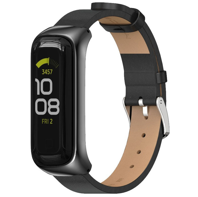 Ремінець MiJobs Leather Strap для Samsung Galaxy Fit2 SM-R220 Black