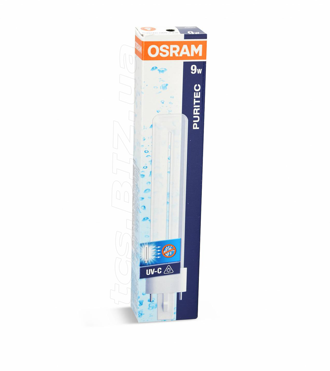 HNS S 9w OSRAM G23 PURITEC UV-C Бактерицидная ультрафиолетовая лампочка - фото 4 - id-p129590