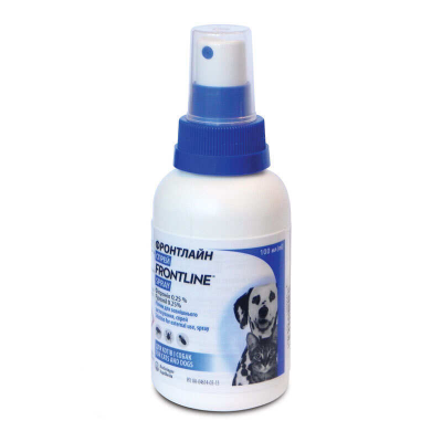Спрей Frontline Spray (Фронтлайн) від бліх та кліщів для собак і котів 100 мл, фото 1